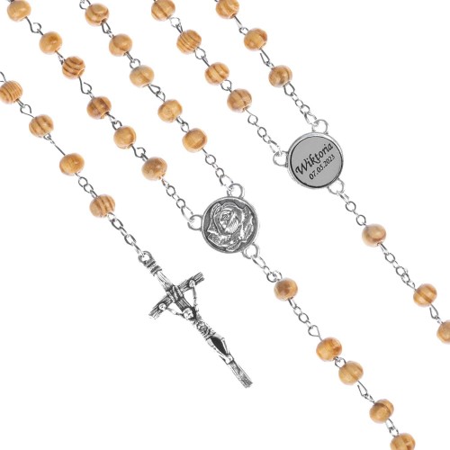 Różaniec drewniany 6mm + GRAWER