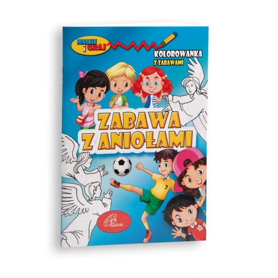 Zabawa z aniołami Kolorowanka z zabawami
