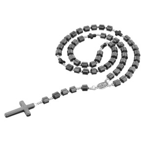 Różaniec z kamienia półszlachetnego - HEMATYT