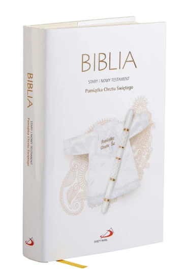 Biblia Stary i Nowy Testament - Pamiątka Chrztu Świętego