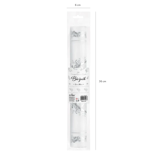 Bieżnik komunijny IHS EUKALIPTUS 5m x 30 cm - dekoracja Komunia Święta
