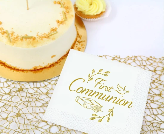 Serwetki komunijne FIRST COMMUNION - 20 sztuk