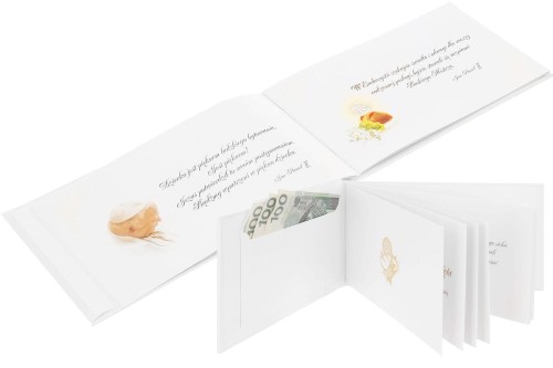 Pamiątka książeczka - wspaniała pamiątka I Komunii Świętej ŻYCZENIA