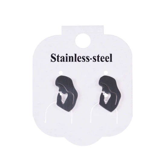 Kolczyki - Matka Boża - Stainless Steel