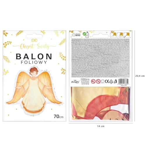 Balon foliowy ANIOŁ Chłopiec 70cm