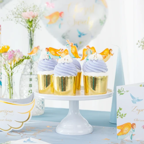 Toppery na tort ZESTAW 6 sztuk - kolekcja ANIOŁY