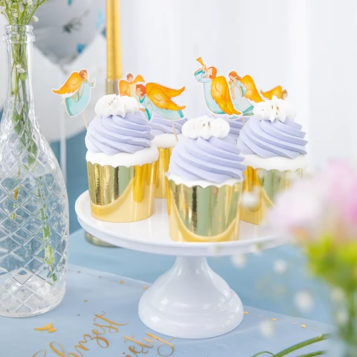 Toppery na tort ZESTAW 6 sztuk - kolekcja ANIOŁY