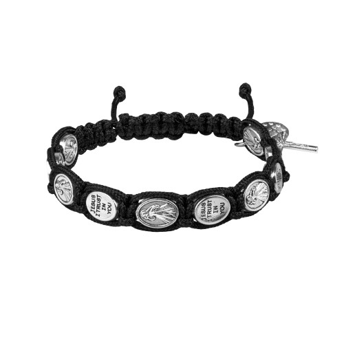 Bransoletka - dziesiątek różańca - Jezus Miłosierny