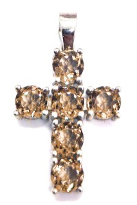 Krzyżyk z magicznym kamieniem SUŁTANIT