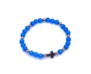 Różaniec Koronka Pokoju MEDUGORJE - bransoletka z kamieni naturalnych