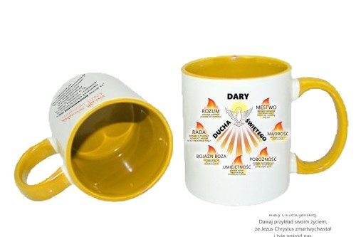Kubek Bierzmowanie DARY DUCHA - pamiątka bierzmowania prezent