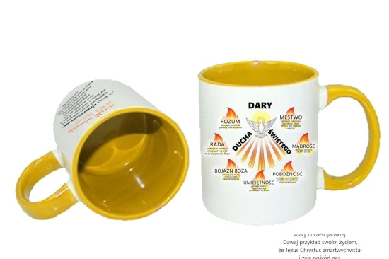 Kubek Bierzmowanie DARY DUCHA - pamiątka bierzmowania prezent