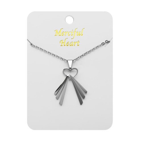 Serce Jezusa - Jezus Miłosierny STAINLESS STEEL