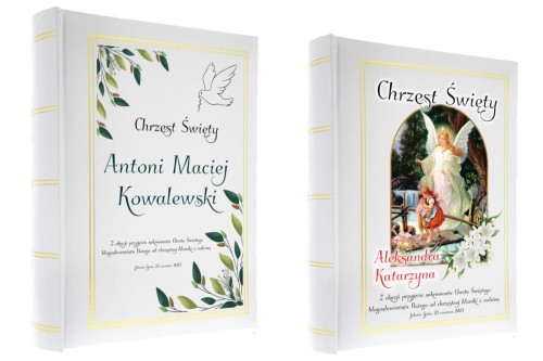 NA CHRZEST - album na zdjęcia z nowoczesnym nadrukiem UV