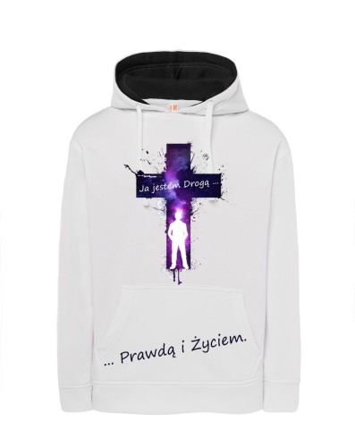 Bluza z nadrukiem religijnym - Ja jestem Drogą