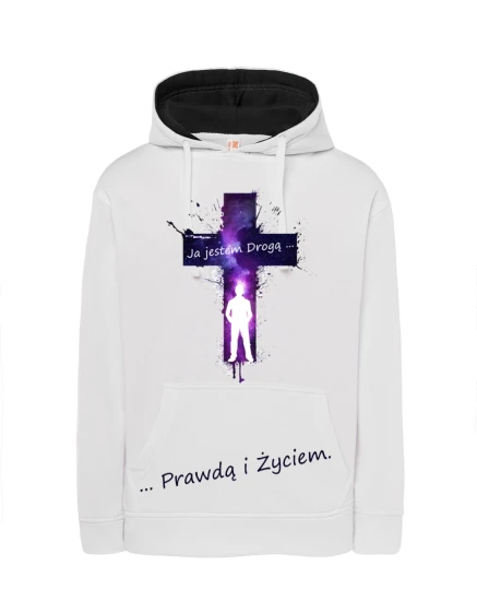 Bluza z nadrukiem religijnym - Ja jestem Drogą