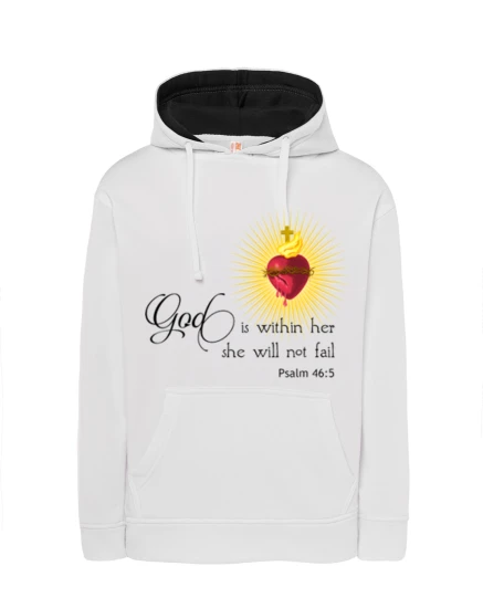 Bluza z nadrukiem religijnym - psalm 46:5