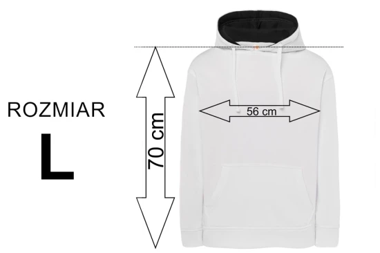 rozmiar L wymiary - Bluza z nadrukiem religijnym