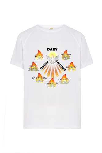 Koszulka z nadrukiem religijnym - Dary Ducha