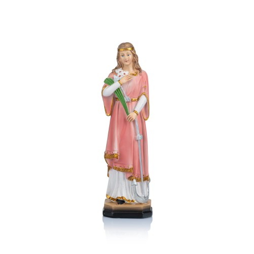 Figurka św. Filomeny wykonana z wysokiej jakości żywicy.