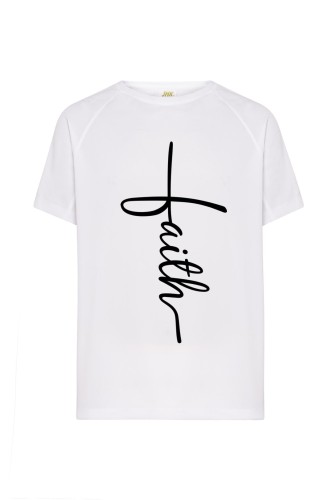 Koszulka z nadrukiem religijnym - Faith