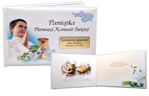 Pamiątka pierwszokomunijna z Twoim grawerem!
