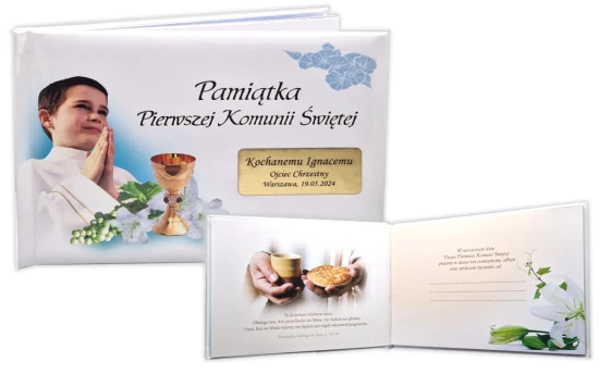 Pamiątka pierwszokomunijna z Twoim grawerem!