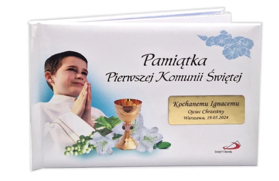 Pamiątka pierwszokomunijna z Twoim grawerem!