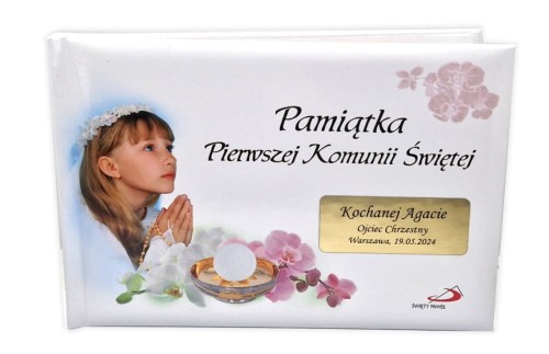 Pamiątka pierwszokomunijna z Twoim grawerem!