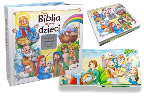 Książka z grawerem Mała Biblia Dla Małych Dzieci + grawer