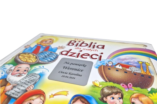 Książka z grawerem Mała Biblia Dla Małych Dzieci + grawer