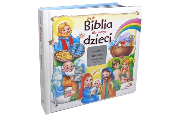 Książka z grawerem Mała Biblia Dla Małych Dzieci + grawer