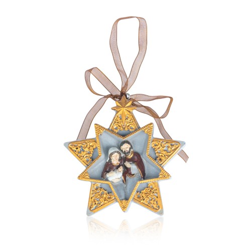 Święta Rodzina - gwiazda - zawieszka - 9cm