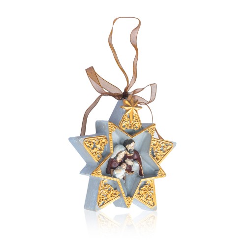 Święta Rodzina - gwiazda - zawieszka - 9cm