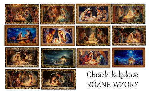 Obrazek kolędowy Święta Rodzina 6,5 x 11 cm RÓŻNE WZORY