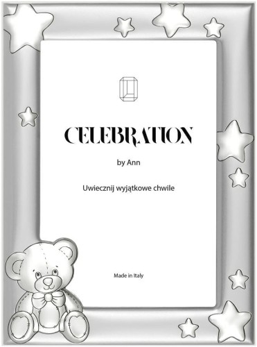 Srebrna ramka na zdjęcie - ramka dziecięca - 10x15