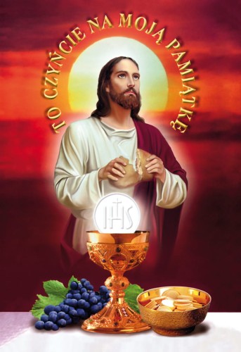 Emblemat eucharystyczny, plakat Boże Ciało, Pierwsza Komunia Święta