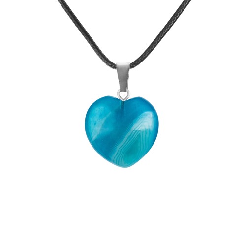 Naszyjnik - serce - kamień naturalny