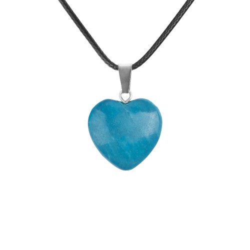 Naszyjnik - serce - kamień naturalny