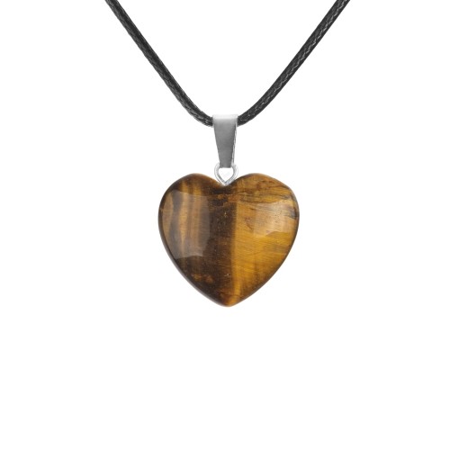 Naszyjnik - serce - kamień naturalny