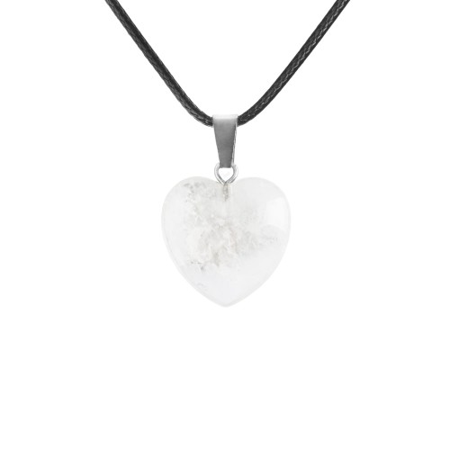 Naszyjnik - serce - kamień naturalny