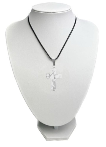 Naszyjnik - krzyżyk - kamień naturalny HOWLIT 2,5cm