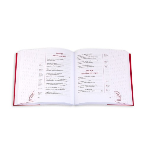 Księga Psalmów z notatnikiem i skrutacją