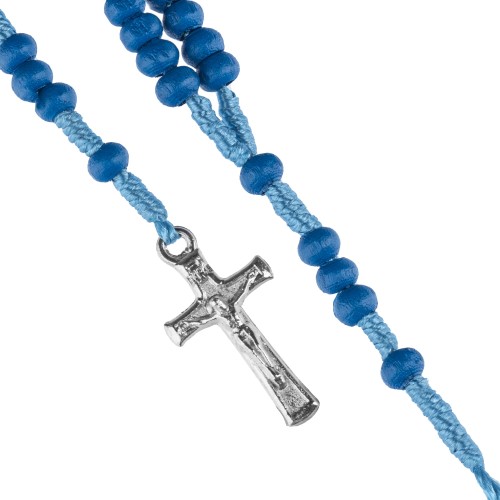 Różaniec - drewno - 4 mm - pudełko cukierek