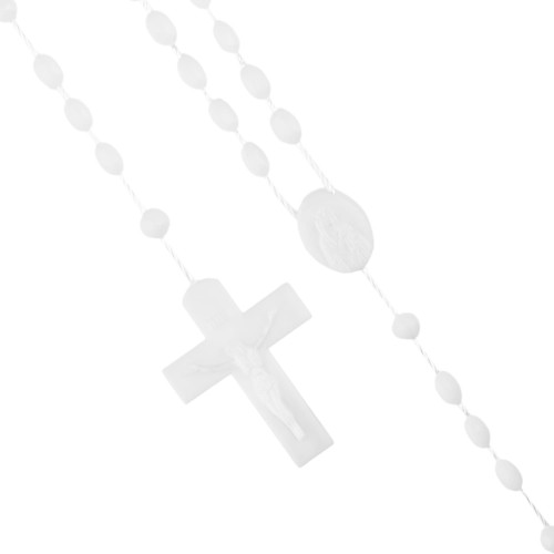 Różaniec plastik, sznurek - 4 mm