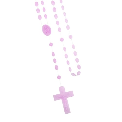 Różaniec plastik, sznurek - 4 mm