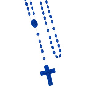 Różaniec plastik,  sznurek - 4 mm [kolor do wyboru]