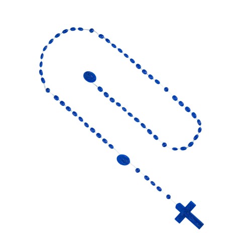 Różaniec plastik, sznurek - 4 mm