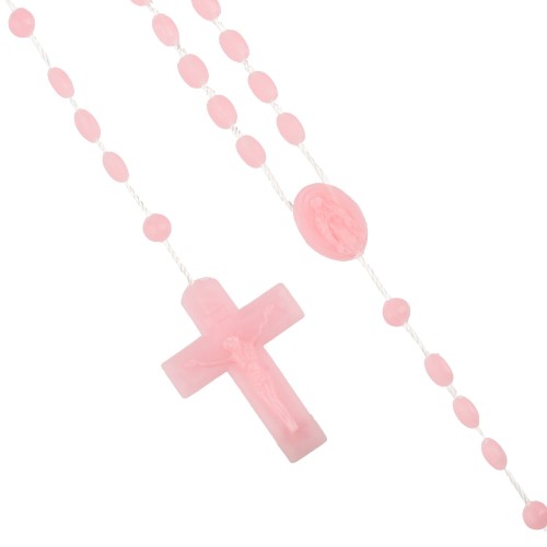 Różaniec plastik, sznurek - 4 mm