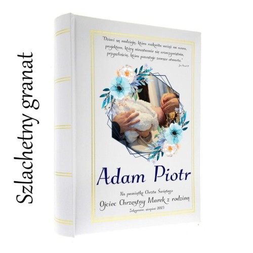 Pamiątkowy album na 36 zdjęć formatu 10 x 15cm - zdjęcie dziecka życzenia dedykacja